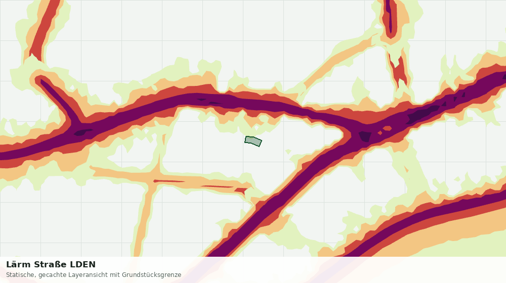 Statische Kartenansicht: Lärm Straße LDEN