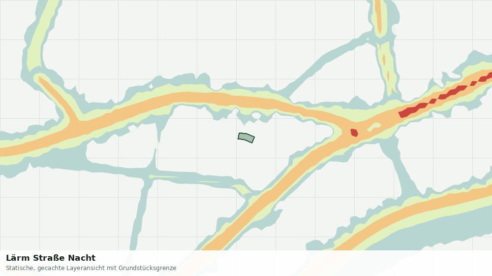 Statische Kartenansicht: Lärm Straße Nacht