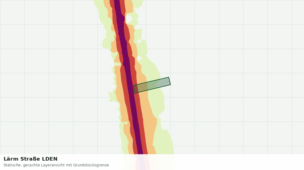 Statische Kartenansicht: Lärm Straße LDEN