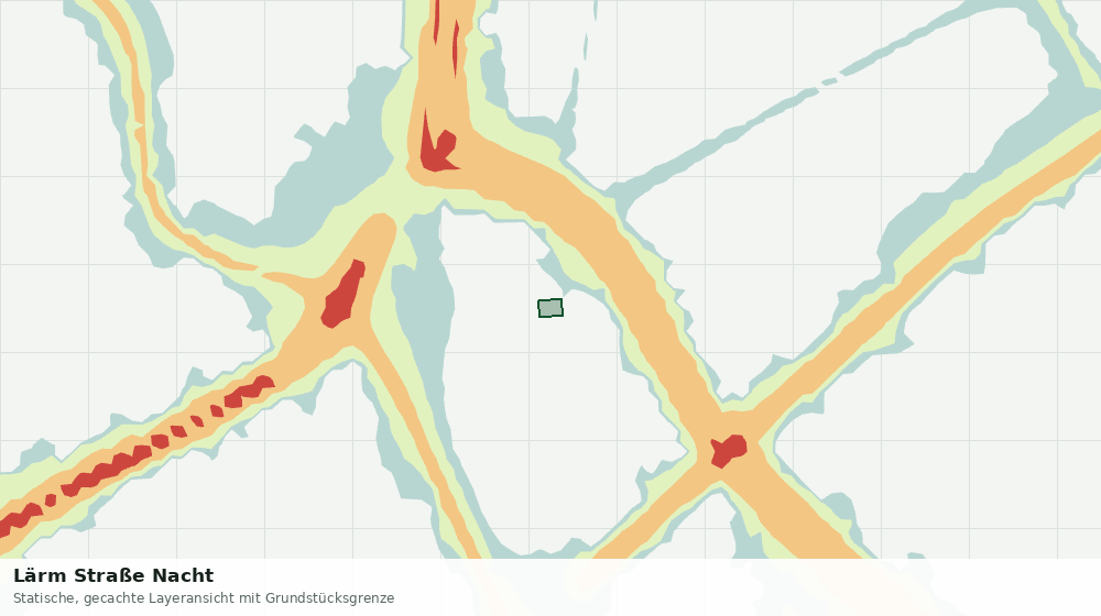 Statische Kartenansicht: Lärm Straße Nacht