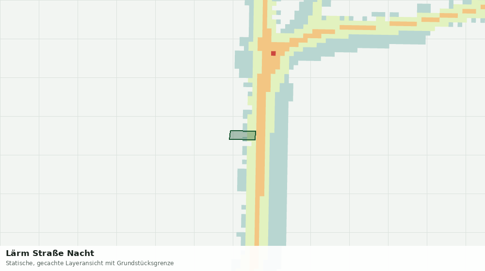 Statische Kartenansicht: Lärm Straße Nacht