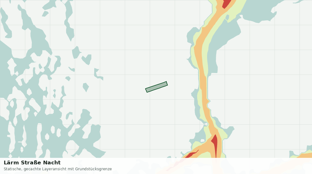 Statische Kartenansicht: Lärm Straße Nacht
