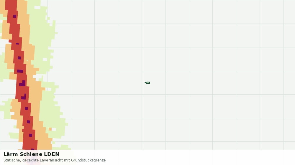 Statische Kartenansicht: Lärm Schiene LDEN