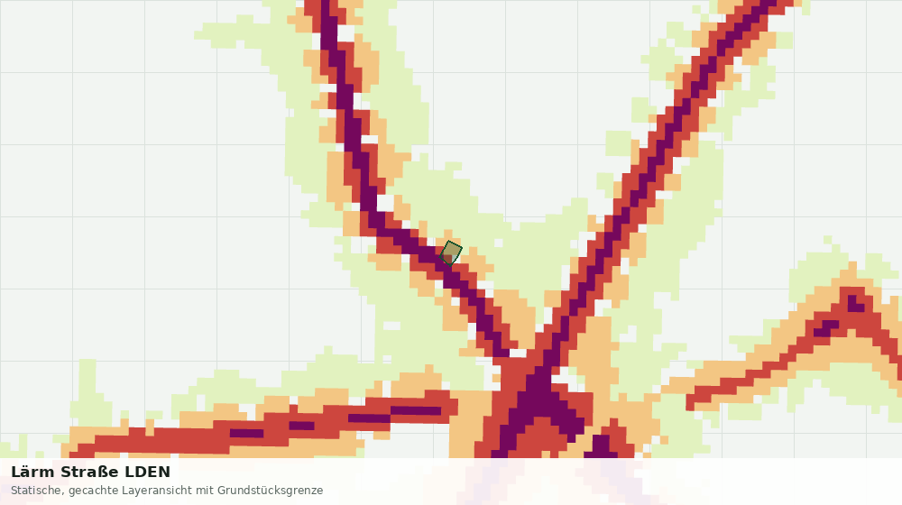 Statische Kartenansicht: Lärm Straße LDEN