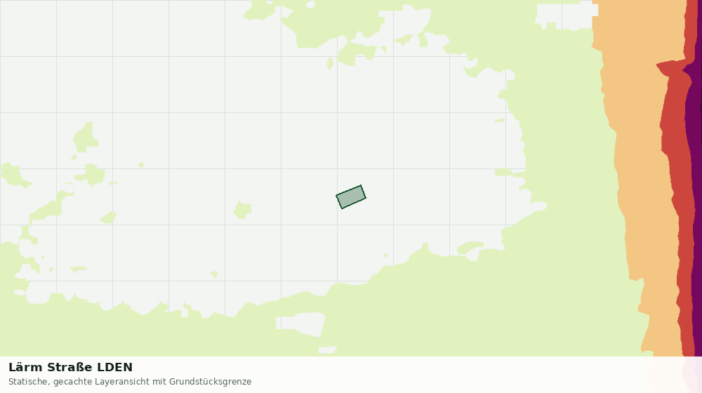 Statische Kartenansicht: Lärm Straße LDEN
