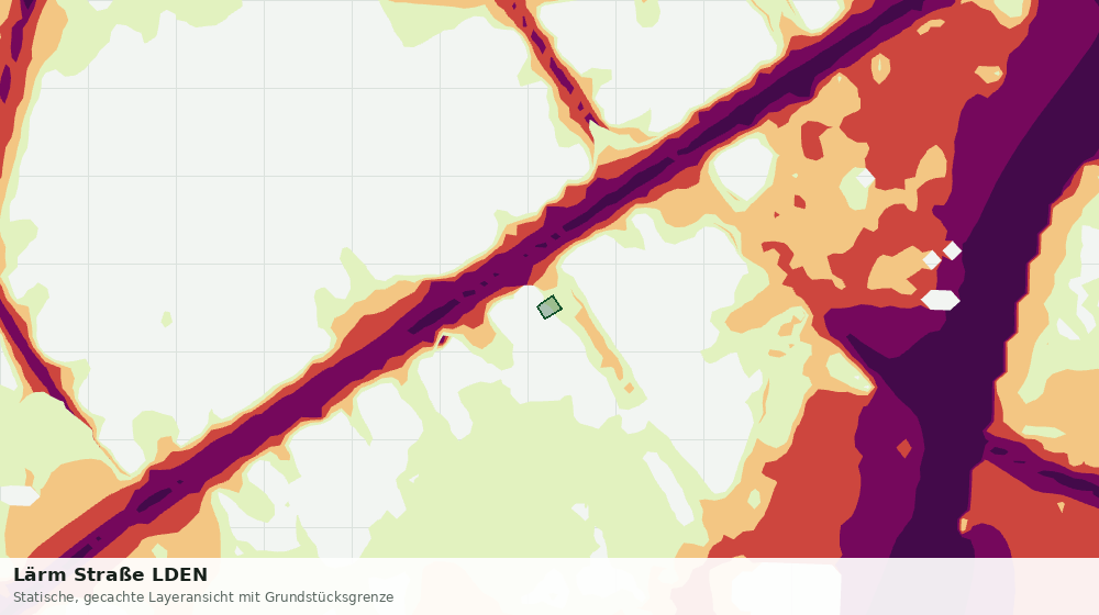 Statische Kartenansicht: Lärm Straße LDEN