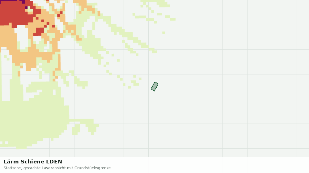 Statische Kartenansicht: Lärm Schiene LDEN