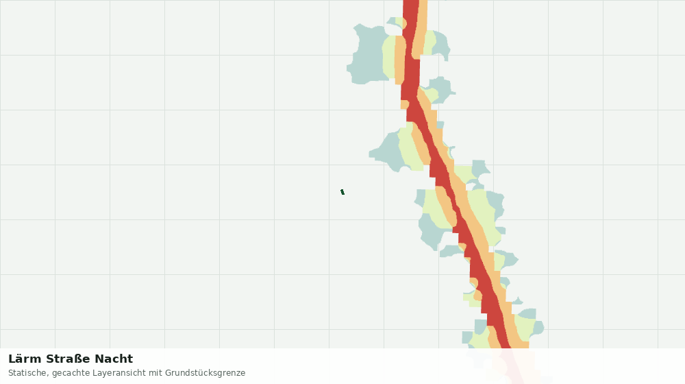 Statische Kartenansicht: Lärm Straße Nacht