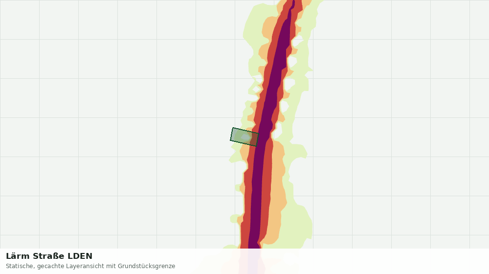 Statische Kartenansicht: Lärm Straße LDEN