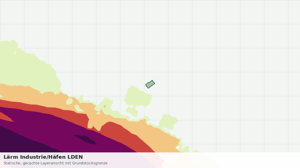 Statische Kartenansicht: Lärm Industrie/Häfen LDEN