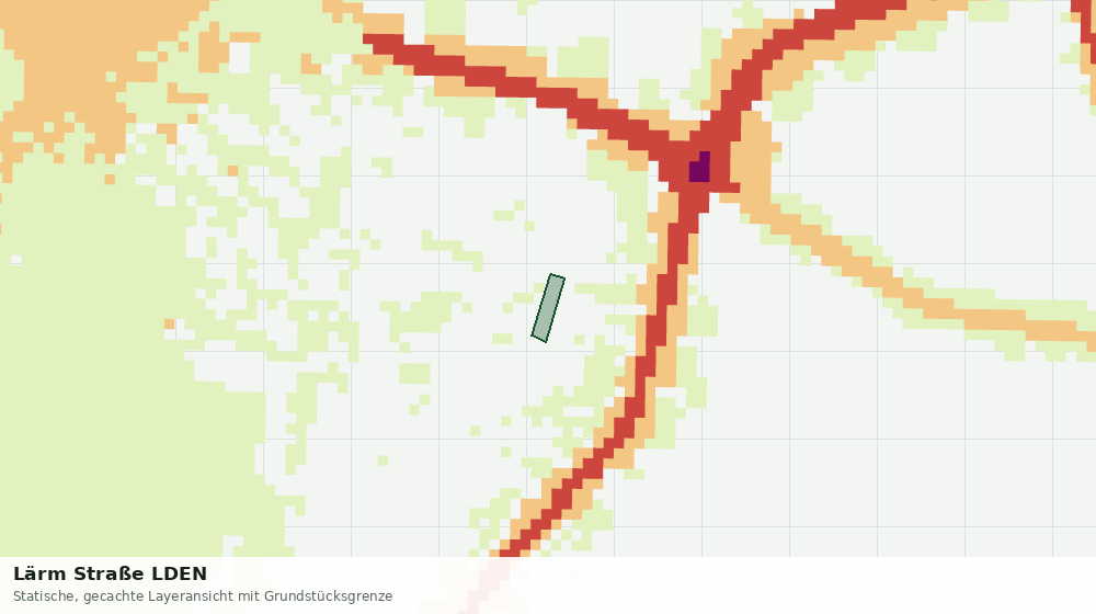 Statische Kartenansicht: Lärm Straße LDEN