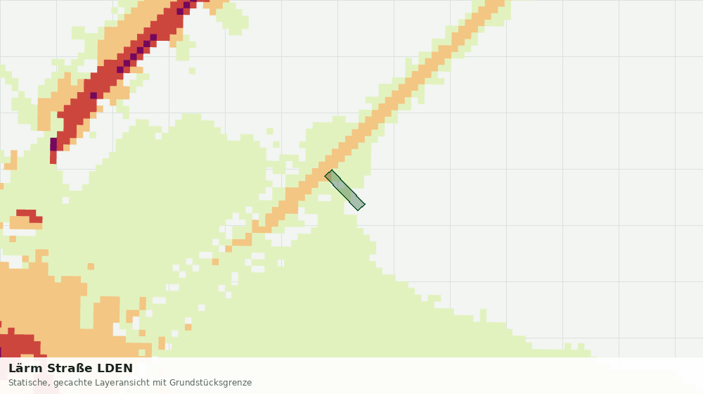 Statische Kartenansicht: Lärm Straße LDEN