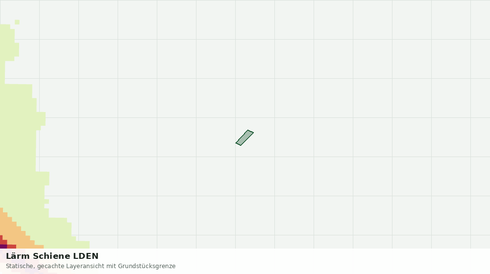 Statische Kartenansicht: Lärm Schiene LDEN