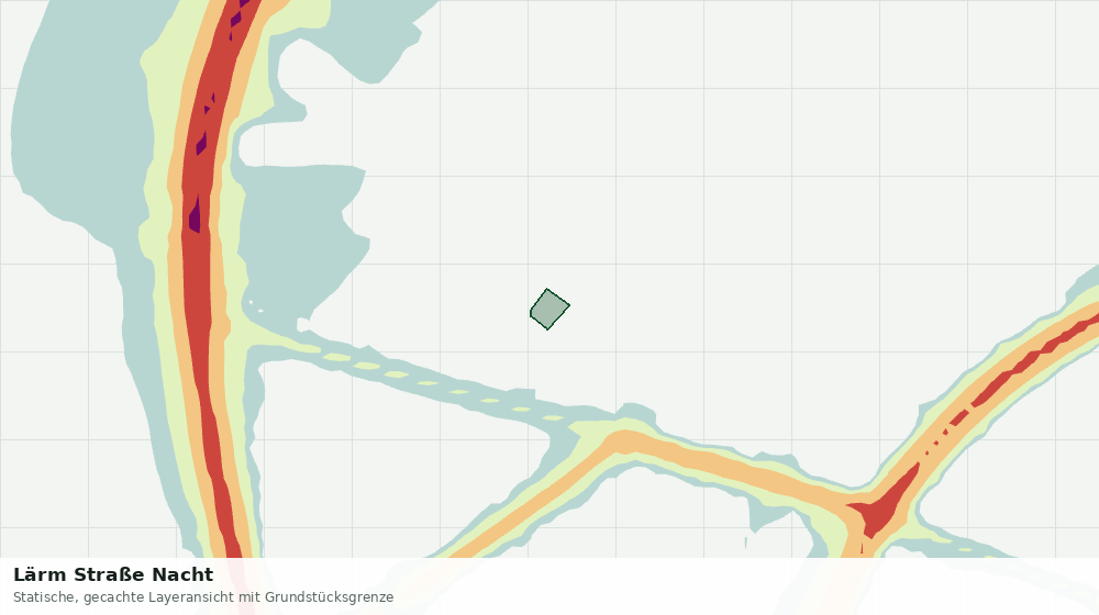 Statische Kartenansicht: Lärm Straße Nacht