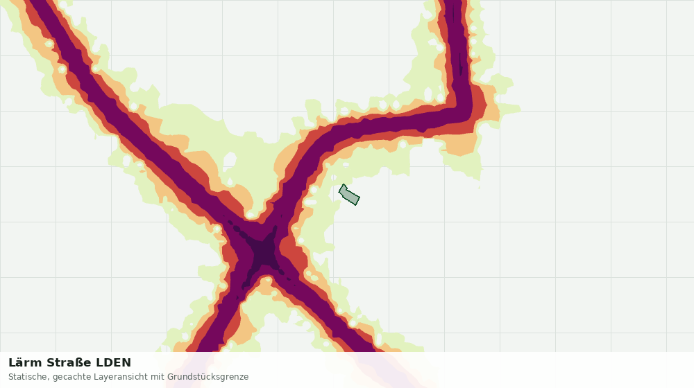 Statische Kartenansicht: Lärm Straße LDEN