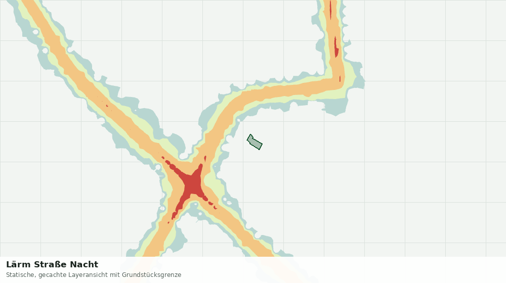 Statische Kartenansicht: Lärm Straße Nacht