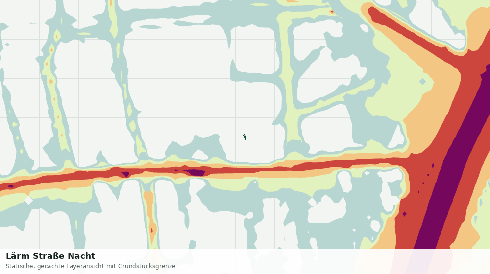 Statische Kartenansicht: Lärm Straße Nacht