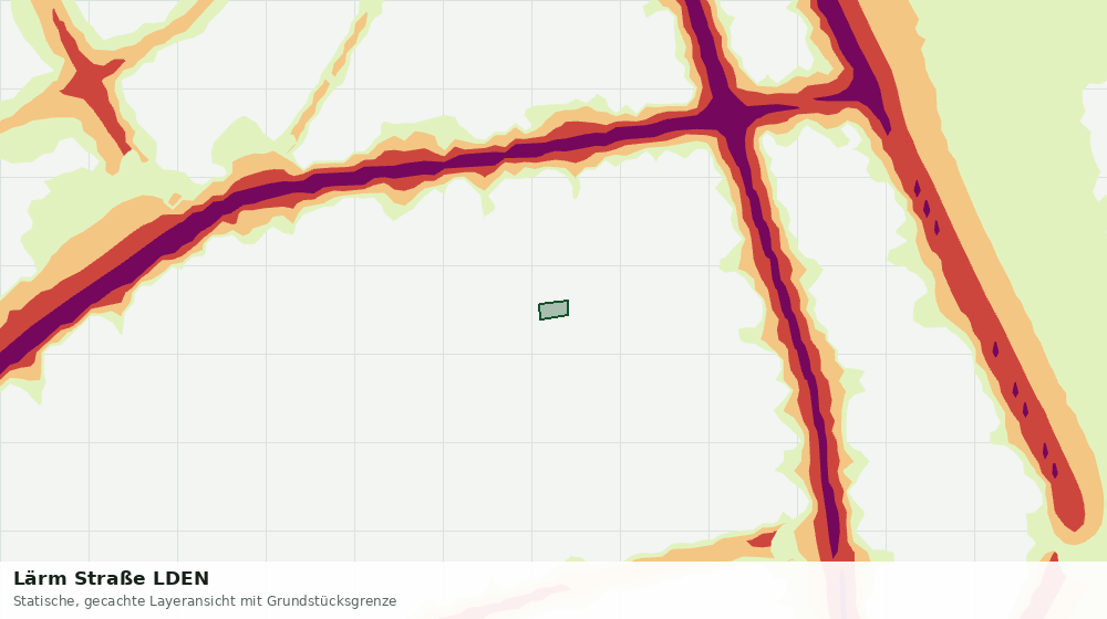Statische Kartenansicht: Lärm Straße LDEN