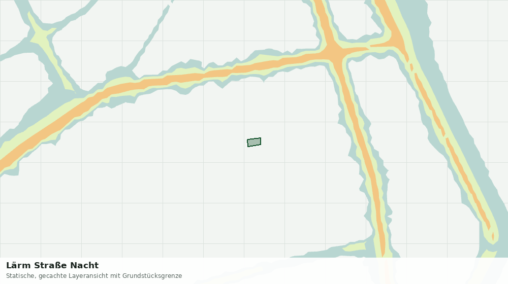 Statische Kartenansicht: Lärm Straße Nacht