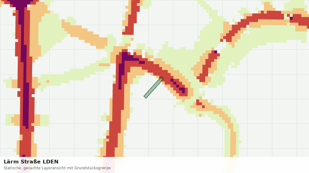 Statische Kartenansicht: Lärm Straße LDEN