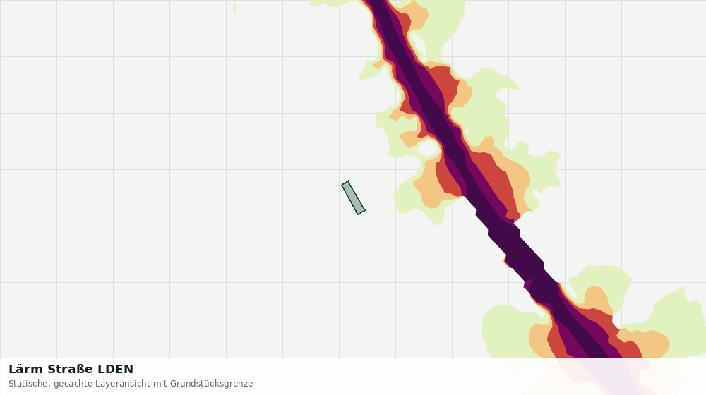Statische Kartenansicht: Lärm Straße LDEN