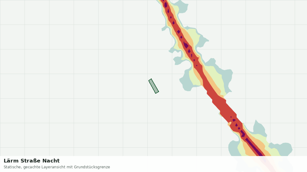 Statische Kartenansicht: Lärm Straße Nacht
