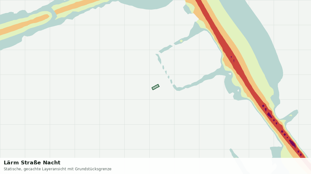 Statische Kartenansicht: Lärm Straße Nacht