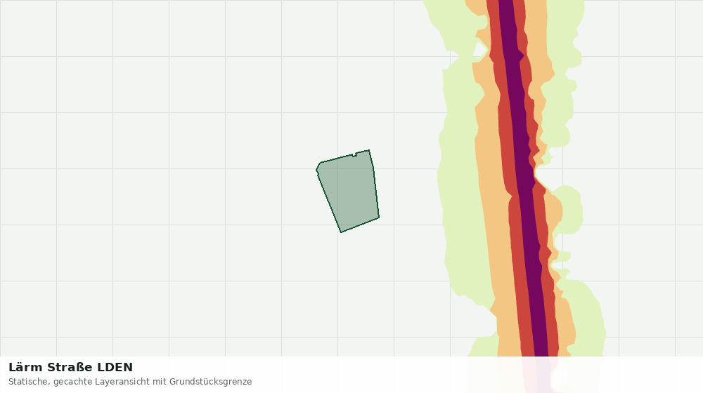 Statische Kartenansicht: Lärm Straße LDEN