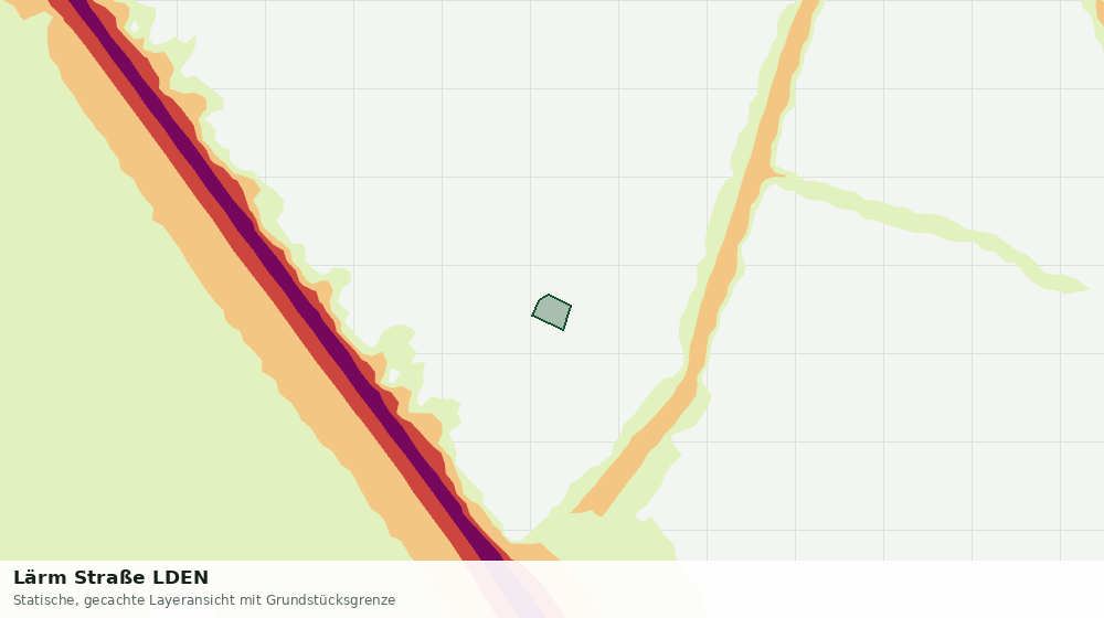 Statische Kartenansicht: Lärm Straße LDEN