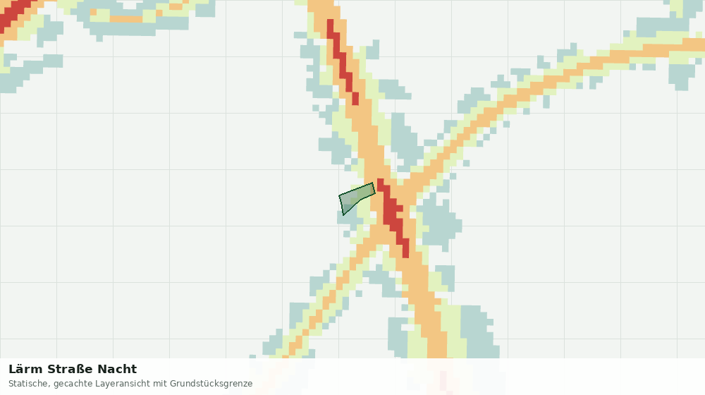 Statische Kartenansicht: Lärm Straße Nacht
