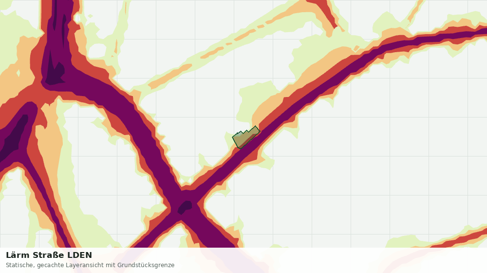 Statische Kartenansicht: Lärm Straße LDEN