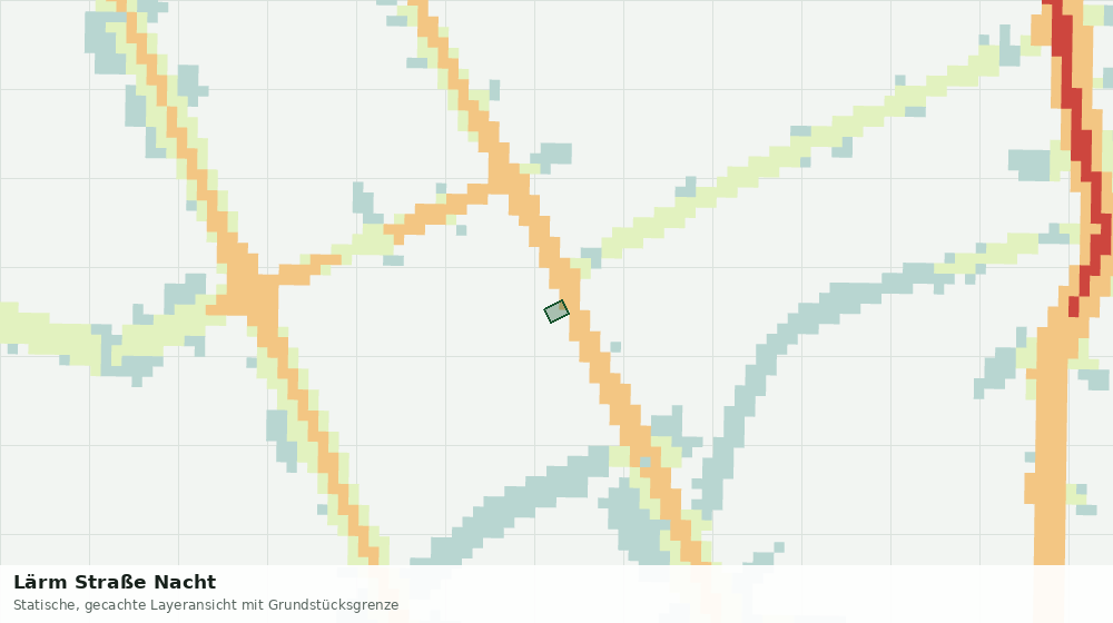 Statische Kartenansicht: Lärm Straße Nacht