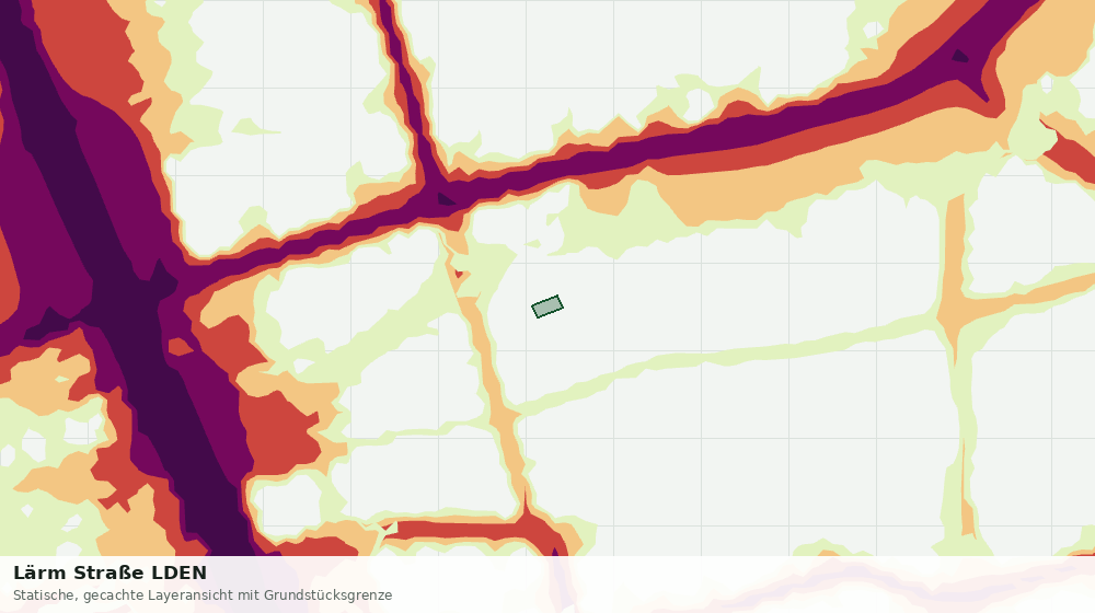 Statische Kartenansicht: Lärm Straße LDEN