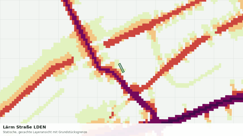 Statische Kartenansicht: Lärm Straße LDEN