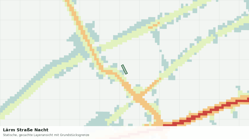 Statische Kartenansicht: Lärm Straße Nacht
