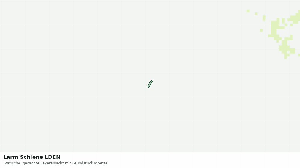 Statische Kartenansicht: Lärm Schiene LDEN