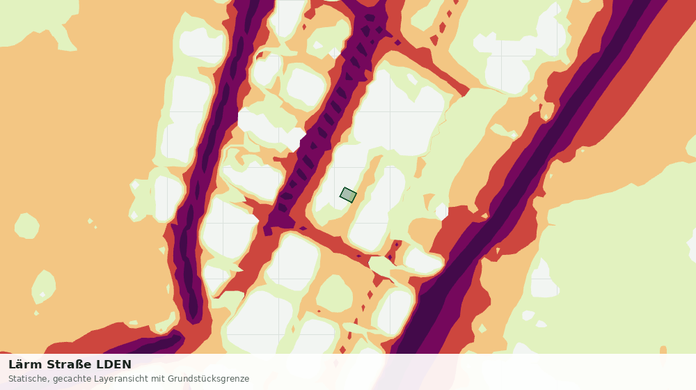 Statische Kartenansicht: Lärm Straße LDEN