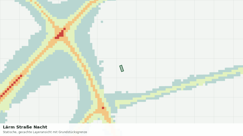 Statische Kartenansicht: Lärm Straße Nacht
