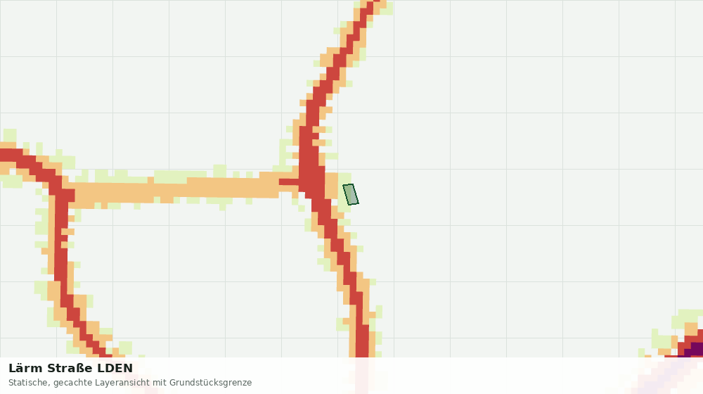 Statische Kartenansicht: Lärm Straße LDEN