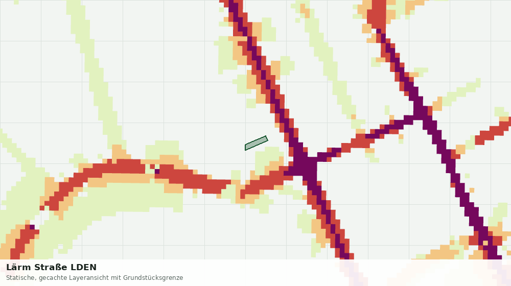 Statische Kartenansicht: Lärm Straße LDEN