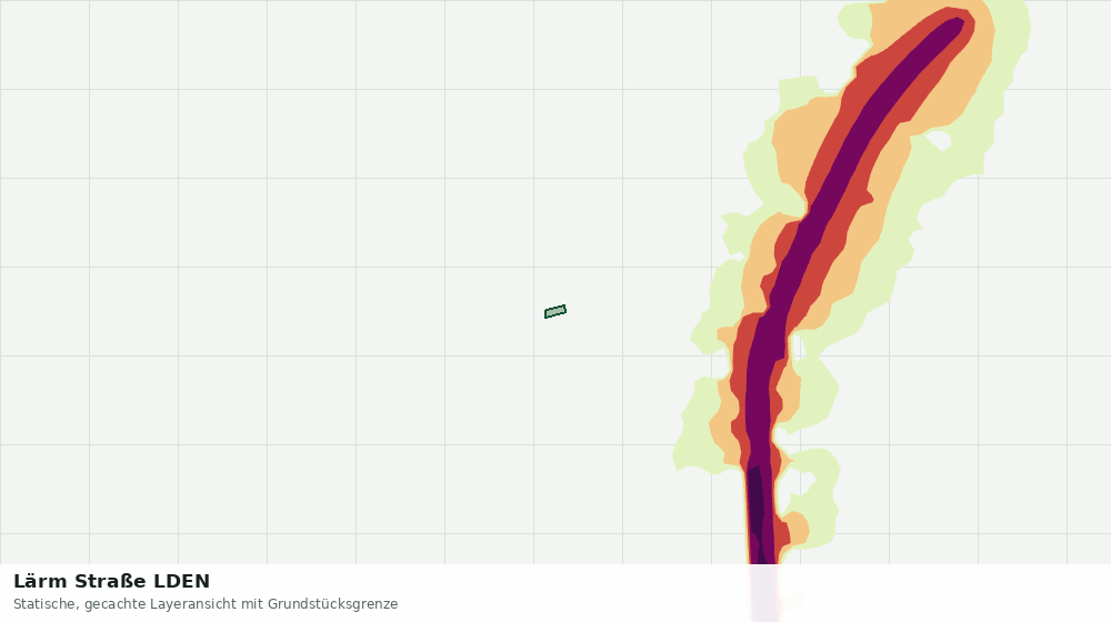Statische Kartenansicht: Lärm Straße LDEN