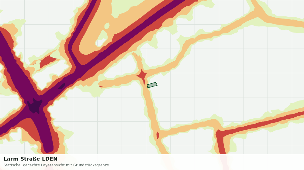 Statische Kartenansicht: Lärm Straße LDEN