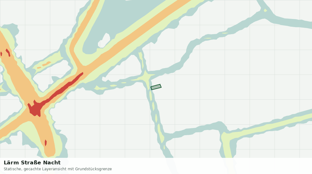 Statische Kartenansicht: Lärm Straße Nacht