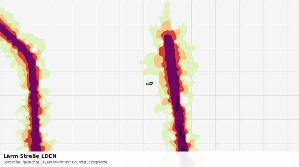 Statische Kartenansicht: Lärm Straße LDEN