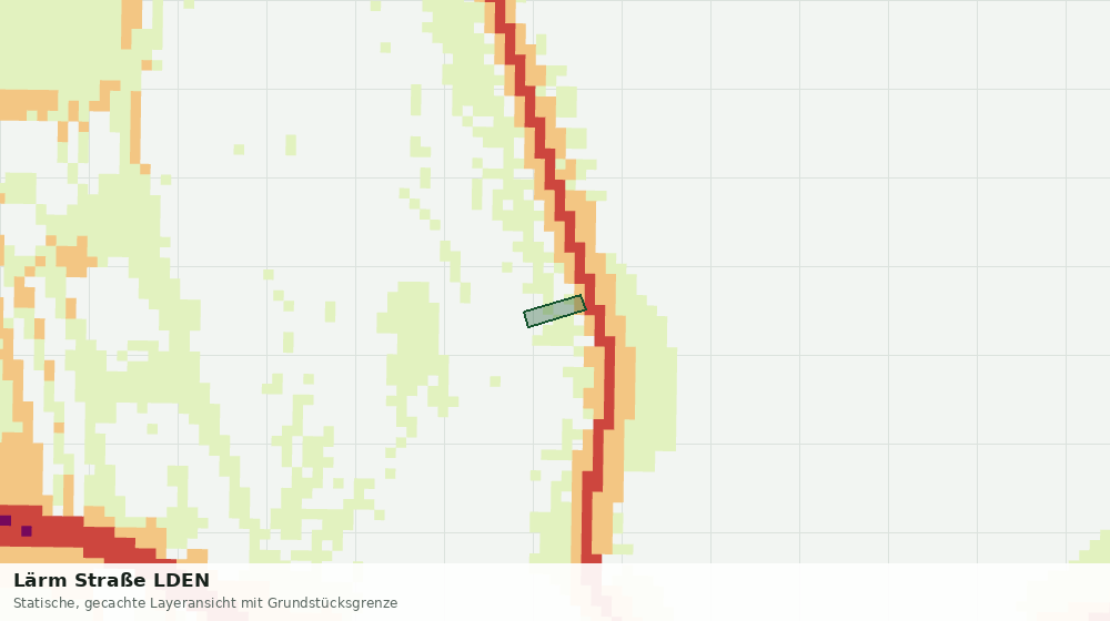 Statische Kartenansicht: Lärm Straße LDEN