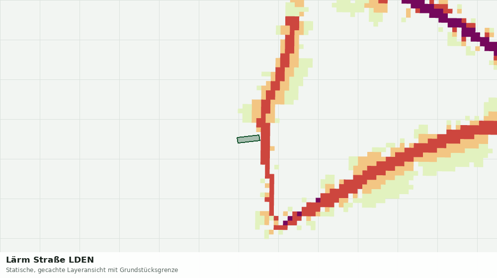 Statische Kartenansicht: Lärm Straße LDEN