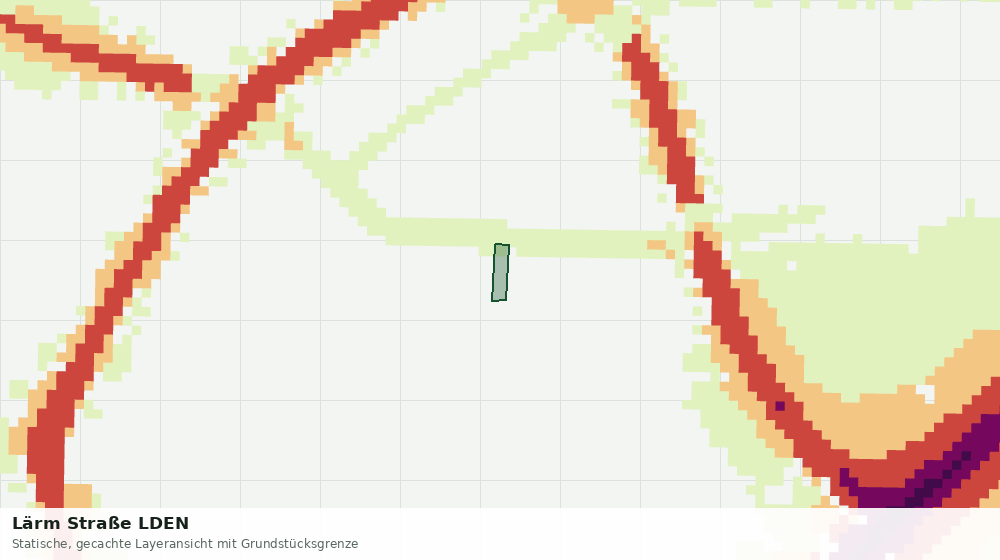 Statische Kartenansicht: Lärm Straße LDEN