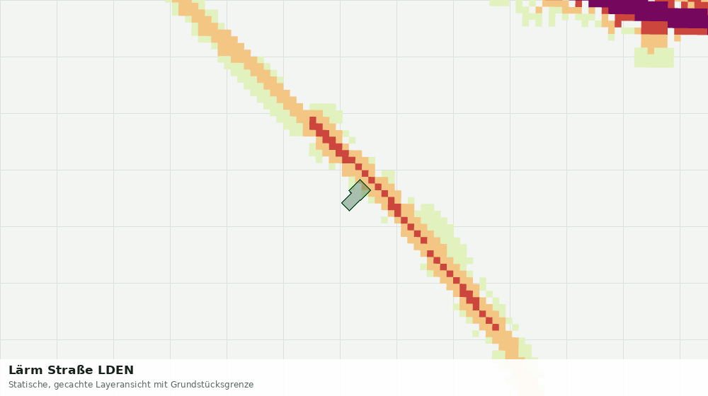 Statische Kartenansicht: Lärm Straße LDEN