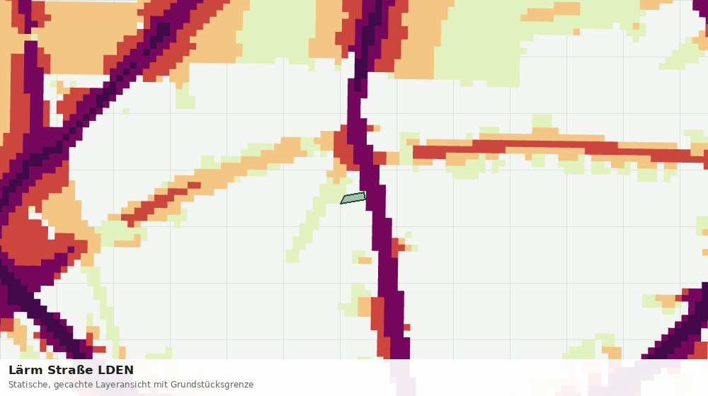 Statische Kartenansicht: Lärm Straße LDEN