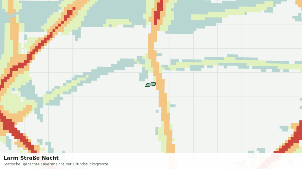 Statische Kartenansicht: Lärm Straße Nacht